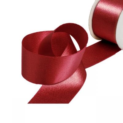 China Wholesale custom 100% single face high tenacity polyester double faced satin ribbon jacquard fossil ribbon for sale for sale