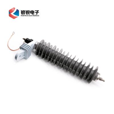 China Outdoor Electrical Equipment Silicone Rubber Lightning Arrester 33KV Surge Arrester YH5W for sale