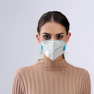 China PP2 KN95 folding face mask with breathing valve,Respirator anti air pollution ,coronavirus,covid-19 virus protection zu verkaufen