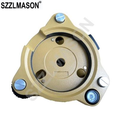 China Examination Instrument Or Examining Accessories ZELAND AJ01Tribrach Yellow Color Without Optical Plummet For Sokkia Topcon Total Station Prism Set Examining Auto Level for sale