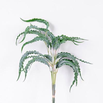 China 20*47cm/16*48cm Silk Fake Eucalyptus Leaves Bouquet*5 Stems Minimalist Artificial Faux Greenery Leaves for sale