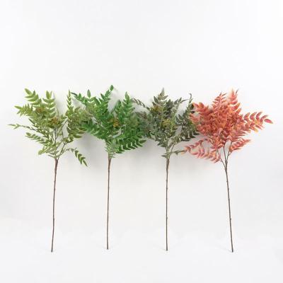 China Contemporary Artificial Simple Faux Leaf 30*80cm Branches 30*80cm Simple Faux Leaf FERN and FRUIT Greenery Plants for Home Decorations for sale