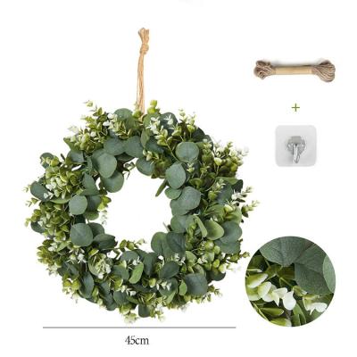 China Hot Sale Festival Decoration Hanging Artificial Eucalyptus Garland Greenery Home Thanksgiving Decorations for sale