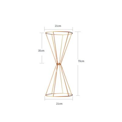 China Iron wedding road lead flower stand tall table centerpieces for diy party decoration for sale