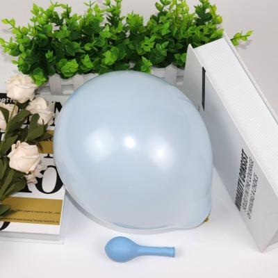 China Birthday party decoration 10 inch round latex balloon blue macaroon balloon balloon for party decoration for sale