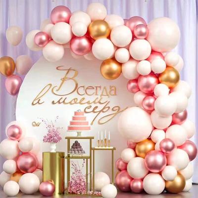 China Beauty Decorations Donut Balloon Pastel Pink Bridal Party Birthday Decoration Garland Arch Set Wedding Theme for sale