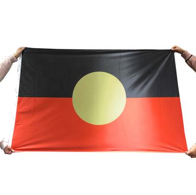 China Durable Factory Professional Wholesale 3X5FT All Country Garden Flag Australian Aboriginal Flag for sale