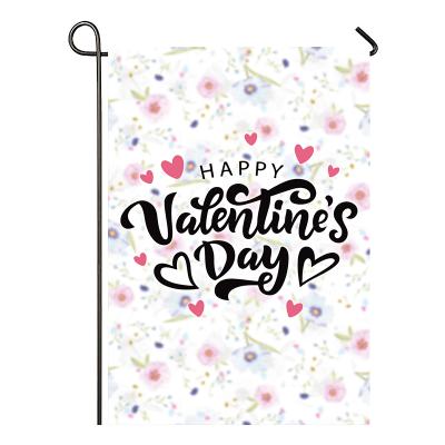 China Custom valentine's valentine pennant simaflag football simaflag durable 12X18 inch garden gnome garden flag banner for sale