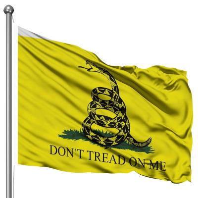 China High Quality Hanging 3*5 Color Print Pottery Arizona Diamond Backs Flag Don't Tread On Me Gadsden Flag for sale