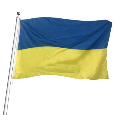 China Wholesale High Quality Current Blue Yellow 100% Ukrainian Flag Hanging 3x5ft Polyester Of Ukraine for sale