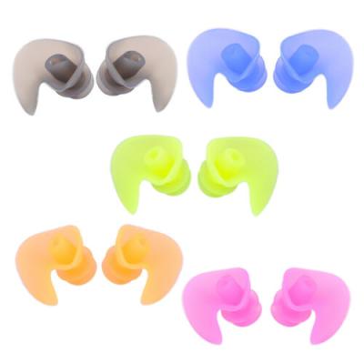 China Cheap Spiral Soft Waterproof Adult Child Silicone Ear Plug Silicone Protector Ear Plug Swimming ET-E1108 for sale