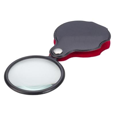 China New Arrival 50MM 8X Magnifying Eye Magnifier Glass Lens 72 x 55 x 10mm Mini Pocket Folding Jewelry Magnifier for sale