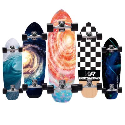 China Outdoor Activities Skateboard Fish Shape Canadian Deck Maple Road Surf Skateboard Extreme Sports Skateboard Land Cruiser for sale