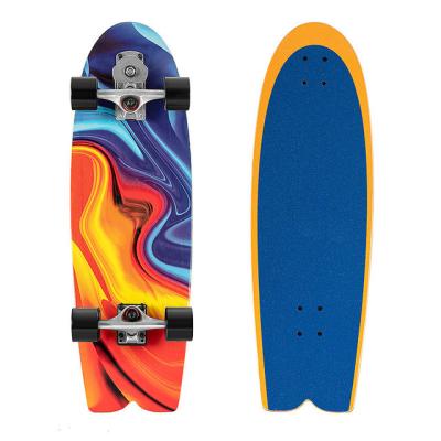 China Outdoor Activities Factory Sale Scooter Mini Plastic Fish Board Skate Deck 4 Wheels Directly Skateboard for sale