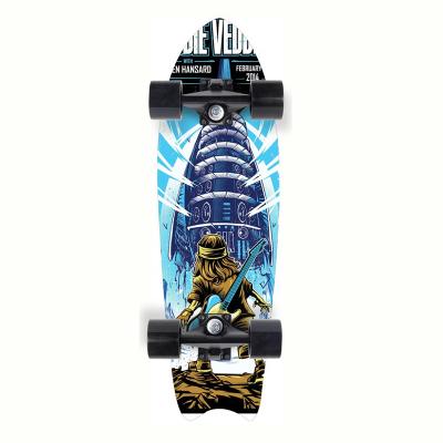 China Outdoor Activities Customized 4 Wheel Fish Board Custom Logo Printing Skateboard High Quality Skateboard for sale