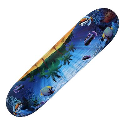 China Outdoor activities wholesale or custom full board professional wood skateboard with good price for sale