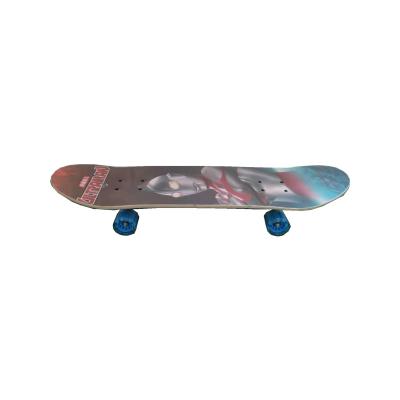 China Cheap Youth Factory, Double Tilt Kids Cartoon Four Wheel Maple Skateboard For Teenagers Outdoor Sports for sale