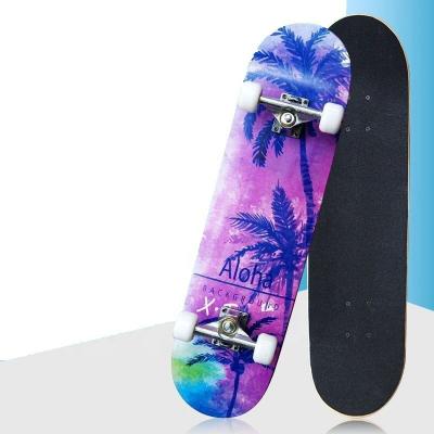 China Wholesale Cheap Youth SHENGCHI Skate 31*8inch Board Deck Vacuum Outdoor 7 Ply Wooden Custom Skateboard Decks for sale