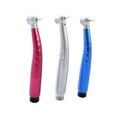 China Hospital/Clinic Dental Equipment Wholesale Dental Push Button Air Turbine High Speed ​​Ceramic Bearing Handpiece LED for sale