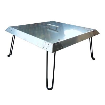 China Stocked BBQ Accessories Outdoor Stainless Steel Heat Deflector for Smoking Food for sale