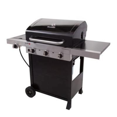 China Easily Assembled Outdoor Cart Barbecue Gas Grill 3 Burner Gas Grill For Commercial for sale