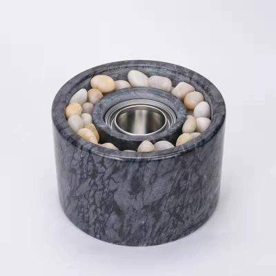 China Stored Round Bio Ethanol Concrete Indoor Portable Cement Fireplace Tabletop Fire Pit for sale