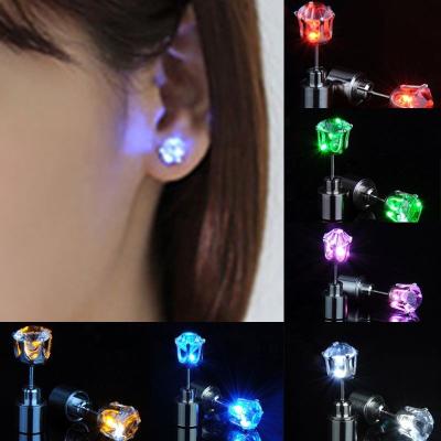 China Hippie FASHIONABLE Jewelry Nightclub Glowing Earrings Led Earrings Colorful Shiny Earrings for sale