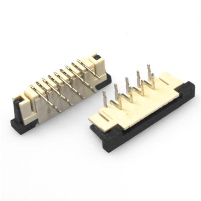 China FPC 1.0mm Pitch Right Angle Side Entry ZIF DIP With FPC/FFC Lock Type Connectors for sale