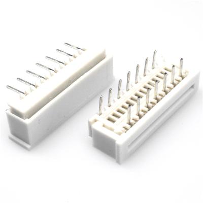 China FPC 1.25mm Pitch Right Angle Side 90 Degree ZIF Entry DIP Type FPC / FFC Connectors for sale