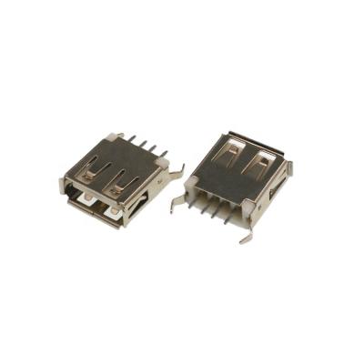 China Straight Type Side Entry Micro USB PCB Angel Female SMT Connector for sale