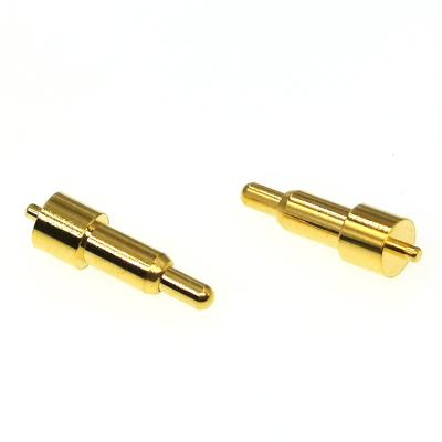 China audio & Pogo Pin Probe Double Head Brass Gold Plating Visual Pogo Pin Connector Straight Floating Installation for sale