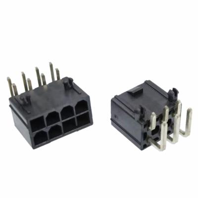 China PCB ATX Molex Connectors Black Color ATX Power WTB 2-24 Pin 4.2mm Pitch 90 Degree 2*4 Female 8 Pin PCI-E Connector for sale