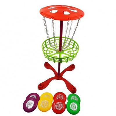 China Portable 25inch Beach Disc Frisbee Golf Cart Goal For Kids for sale