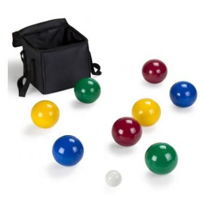 China Sports Toy Play Platoon Bocce Ball Set with 8 Premium Resin Bocce Balls, Pallino, Carry Bag and Measuring Rope for sale