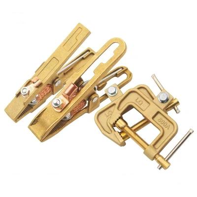 China Profession Accessories Welding Welding Tools Copper Ground Clamps 300a / 500a / 800a For Welding for sale