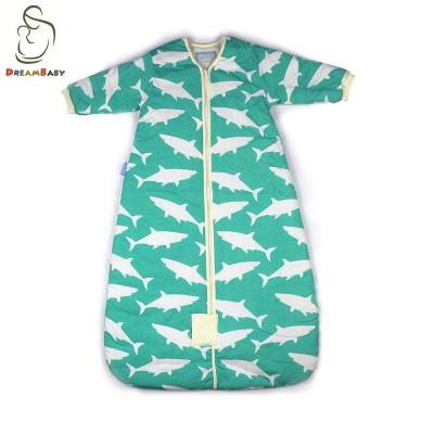 China Breathable Jersey Print Kids Sleeping Bag With Sleeves for sale