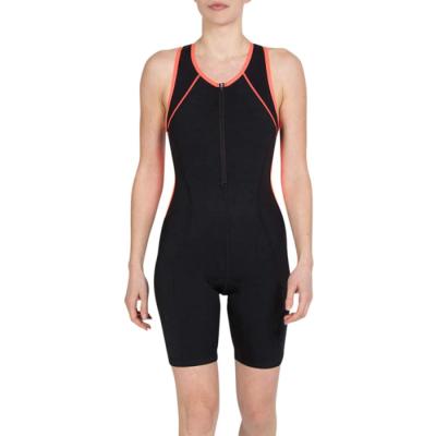 China Custom Breathable Clothing Breathable Lady Spandex Triathlon Running Swim Recycling Nylon Wicking Suit for sale