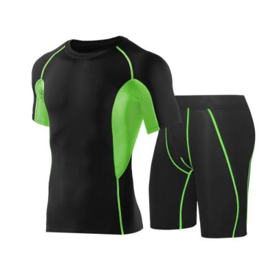 China Breathable Mens Cycling Jersey Set Bicycle Short Sleeve Set Quick Dry Breathable Shirt 3D Cushion Shorts Padded Shorts for sale