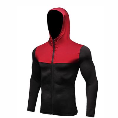 China Men Sportswear Spandex Antibacterial Running Male Jacket Coat Breathable Fitness Gym Jacket For Men for sale