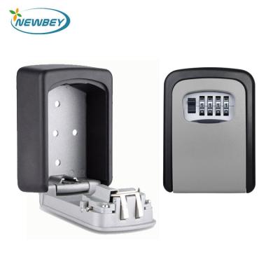 China Hanging Lock Box For Keys Wall Mounted Outdoor Small Combination Key Protable Safe Lock Box For Key for sale