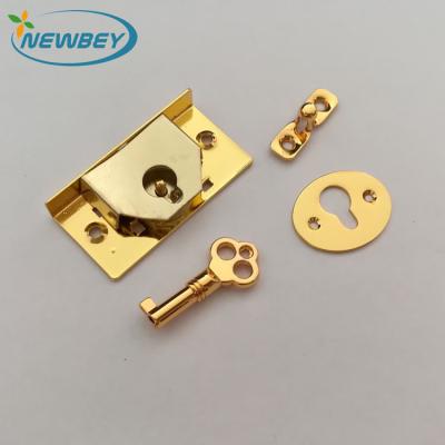 China Wooden Wooden Box Lock Jewelry Case And Showcase Lock Set With Keys For Box Hardware for sale