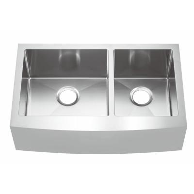 China Durable Apron Stainless Steel Kitchen Sink With Grid Provided Fregadero Acero Inoxidable for sale