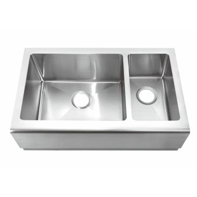 China 100% Perfect Fit Modern Apron Sink Smooth Stainless Steel Satin Finish for sale