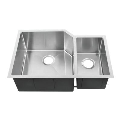 China Household Double Bowl Undermount Stainless Steel Kitchen Sink No Faucet / Undermount  Kitchen Sink for sale