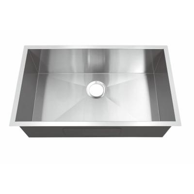 China SS 304 Undermount Stainless Steel Kitchen Sink For Hotel Commercial Right Corner for sale