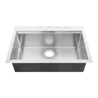 China 100% Brand New Stainless Steel Hospital Sink With Lifetime Warranty / Topmount Stainless Steel Kitchen Sink for sale