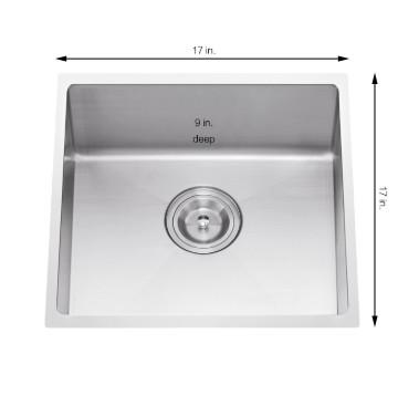 China Small Undermount Single Bowl Sink / Stainless Steel Bar Sink With Faucet for sale