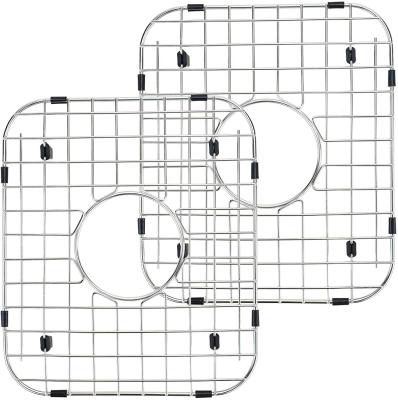 Китай Аксессуары кухонной раковины сатинировки с набором стеллажа для просушки 2pcs протектора решетки стекая отверстия нижним продается
