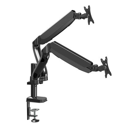 China 2021 New Hot Sale Alu Steel Plastic Monitor Stand Short Arm Telescoping Arm LCD Monitor Bracket Arm Standard for sale