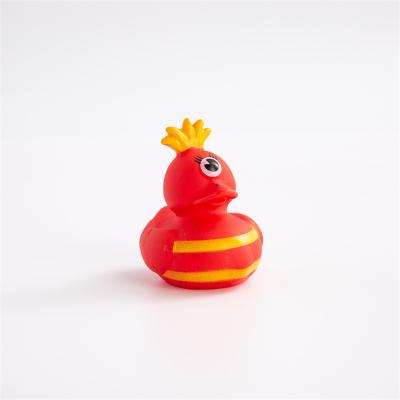 China Plastic Toy Wholesale Funny Cute Assorted Cognitive Floating PVC Duck Bath Toys For Children for sale